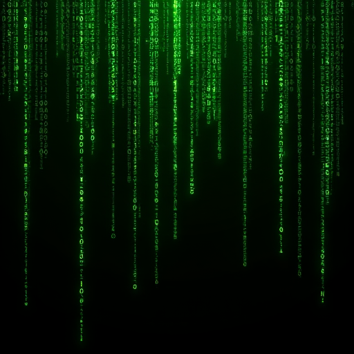 Green pixel art network packet in mid-flight with WOLNO visible in payload, prayer in transit