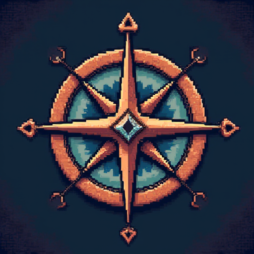 Amber pixel art static noise image with tiny hidden slug and faint LSB hint glow